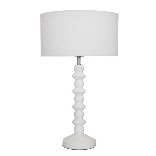 Buy Table Lamps Australia Carter 1 Light Table Lamp Matt White - CART1TL