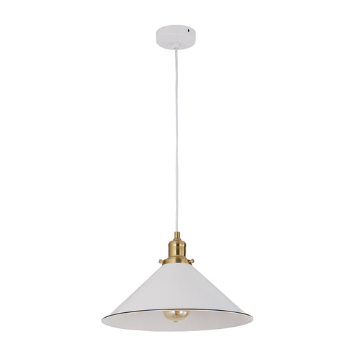 Buy Pendant Lights Australia Interior White With Antique Brass 1 Light Pendant - CEREMA3