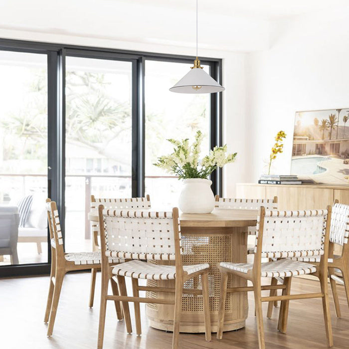 Buy Pendant Lights Australia Interior White With Antique Brass 1 Light Pendant - CEREMA3