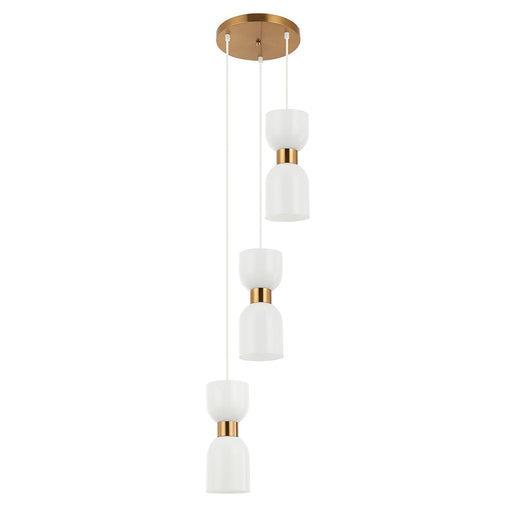 Buy Cluster Pendants Australia CLESSIDRA Ellipse Cluster Pendant 3 Lights Brass Opal - CLESSIDRA2X3R