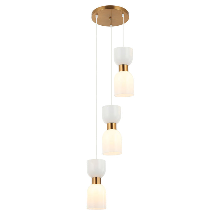 Buy Cluster Pendants Australia CLESSIDRA Ellipse Cluster Pendant 3 Lights Brass Opal - CLESSIDRA2X3R