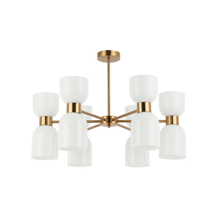 Buy Pendant Lights Australia CLESSIDRA Ellipse Pendant 12 Lights Brass Opal - CLESSIDRA4