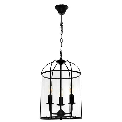 Buy Pendant Lights Australia Clovelly 3 Light Pendant Light Black - CLOV3PBLK