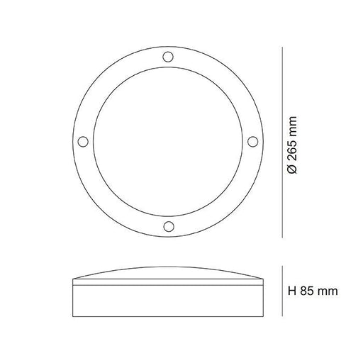 Buy Surface Mounted Downlights Australia COOPER LED Surface Mounted Downlight 16W Black Aluminium 3CCT - SE7081TC/BK
