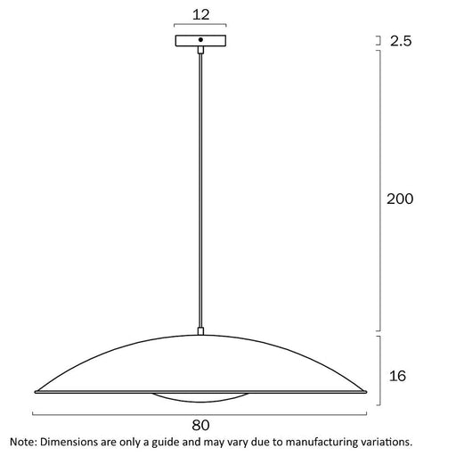 Buy Pendant Lights Australia DAXIA Pendant Light W800mm White Gold - DAXIA PE80-WHGD