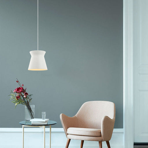 Buy Pendant Lights Australia Diablo 1 Light Pendant White Cone Shape - DIABLO2