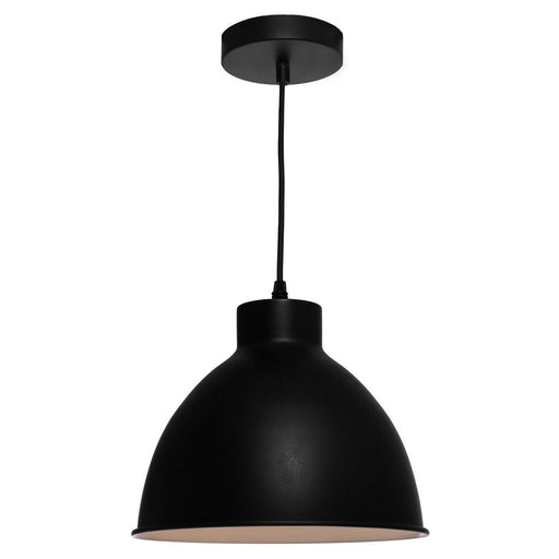 Buy Pendant Lights Australia Dome 1 Light Pendant Light Black - DOME1PBLK