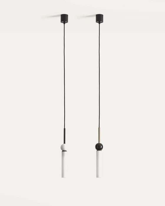 Delie Single Pendant Light 5W 3000k Black & White Marble - ARO.C1224/NEG