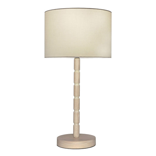 Buy Table Lamps Australia Emma Table Lamp Light Off White Linen Oak - EMMA1TL