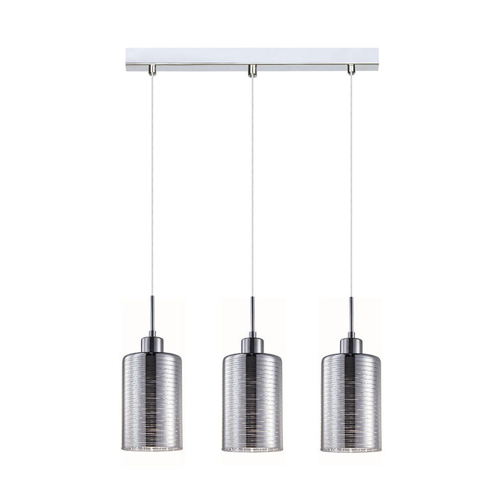 Buy Island Pendant Lights Australia Interior Iron & Chrome Glass 3 Light Island Pendant - ESPEJO1X3S