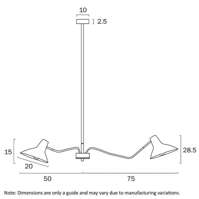 Buy Pendant Lights Australia Farbon 12 Lights Pendant White/ Brass Matt Metal - FARBON PE12-WH