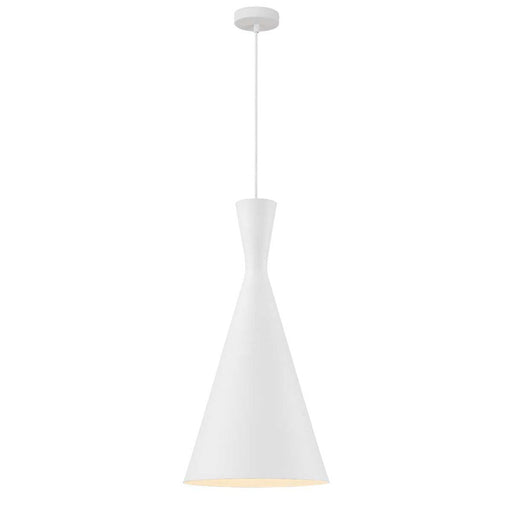 Buy Pendant Lights Australia Flero 30 1 Light Pendant White Brushed FLERO PE30-WHB