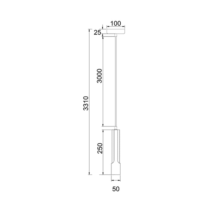 Buy Mini Pendants Australia Interior Vertical Plate Tube 1 Light Pendant Matt Black / Antique Brass - GOLDA2