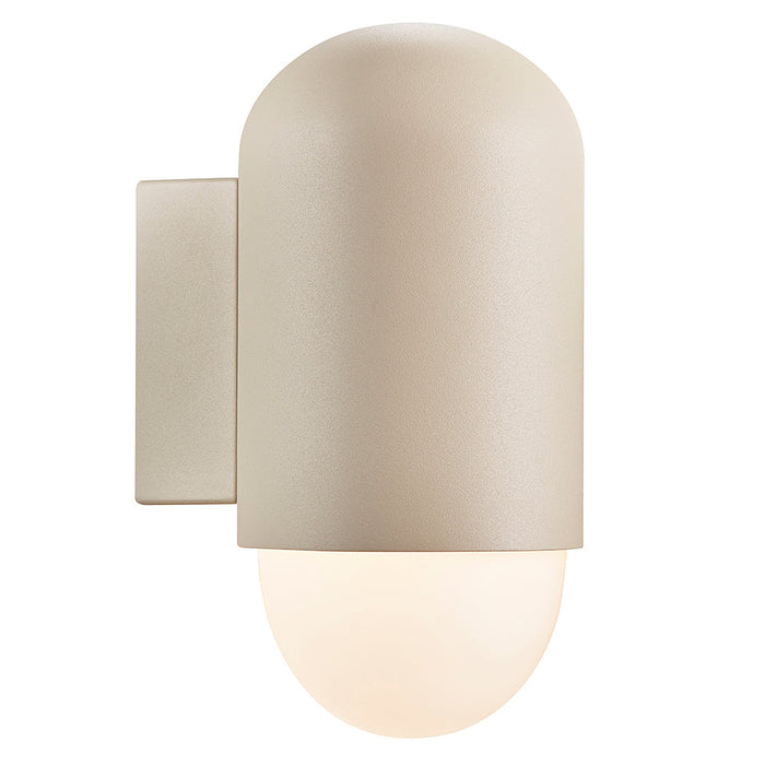 Buy Exterior Wall Lights Australia Heka Exterior Wall Light Sanded Aluminium - 2118211008