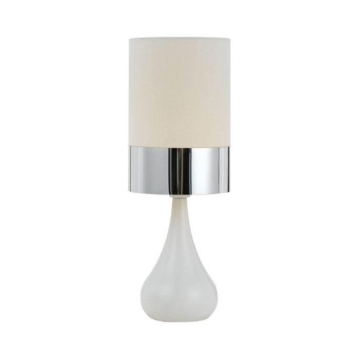 Buy Table Lamps Australia Akira 1 Light Table Lamp 150mm White, Chrome - AKIRA TL-WH+CH