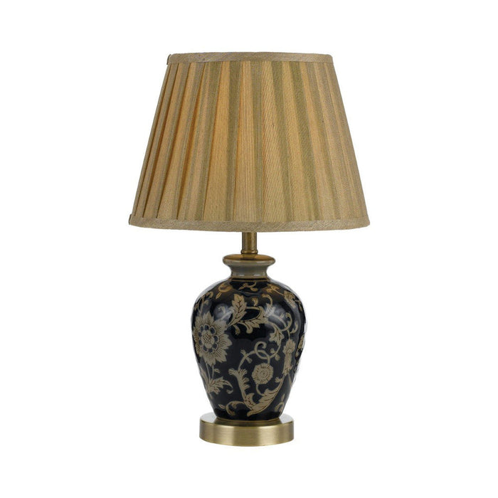 Buy Table Lamps Australia Amani 1 Light Table Lamp 250mm Blue, Gold - AMANI TL-BL+GD