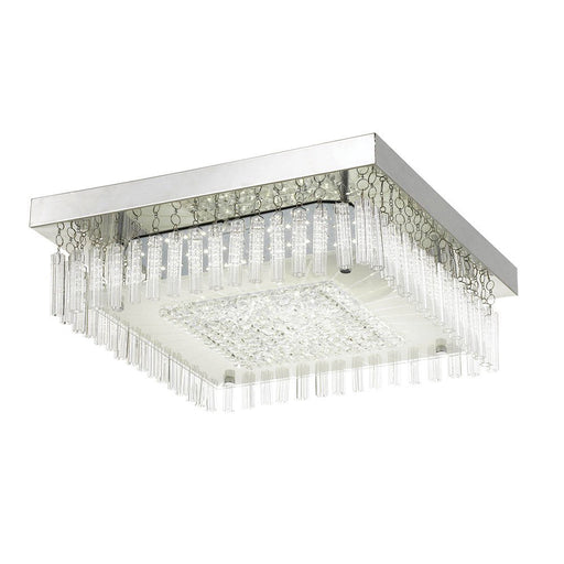 Buy Flush Mount Lights Australia Andela Square LED Oyster 30W 360X360mm 5000K Dim Chrome, Clear - ANDELA OYSQ-850