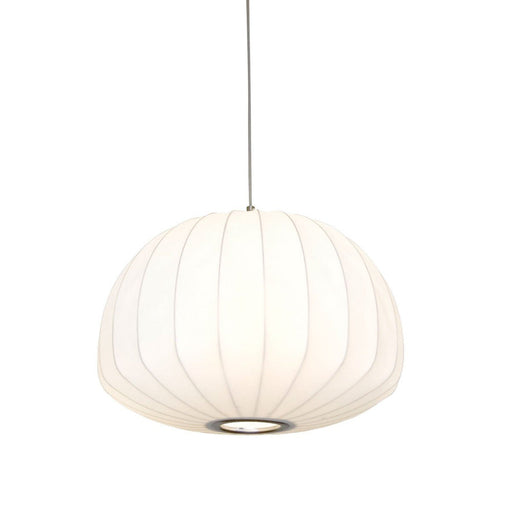 Buy Pendant Lights Australia Coote 1 Light Pendant 500mm Nickel, White - COOTE PE50-WH