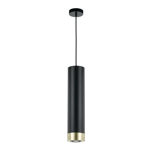 Buy Mini Pendants Australia Dakota 1 Light Pendant 120mm Black, Brass - DAKOTA PE-BK+BM