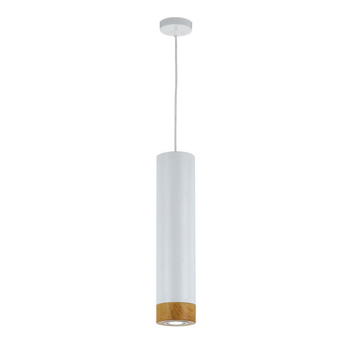 Buy Mini Pendants Australia Dakota 1 Light Pendant 120mm White, Oak - DAKOTA PE-WH+OK
