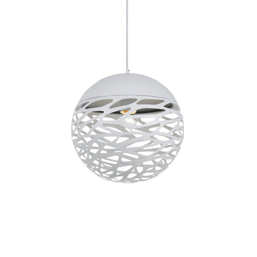 Buy Pendant Lights Australia Farina 1 Light Ball Pendant 400mm White - FARINA PEB40-WH