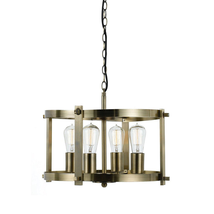 Buy Pendant Lights Australia Finley 4 Light Pendant Antique Brass - FINLEY PE46-AB