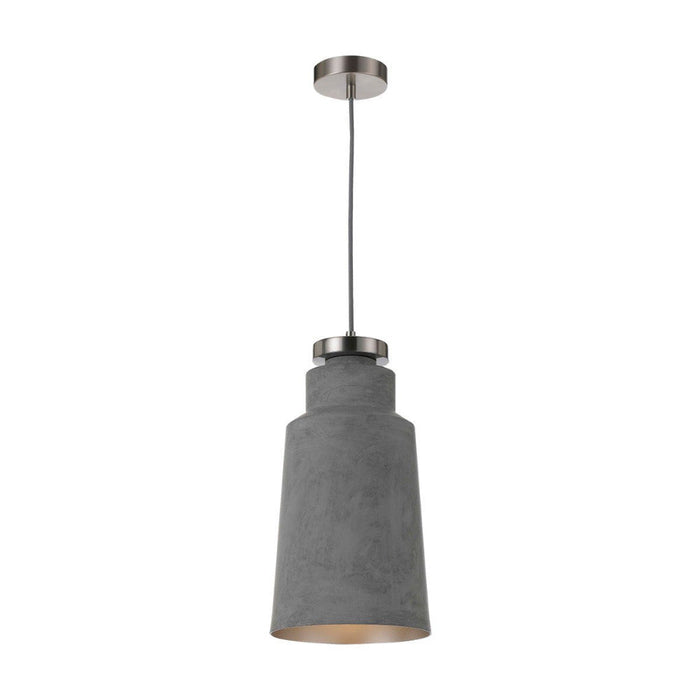 Buy Pendant Lights Australia Fredi 1 Light Pendant 200mm Nickel & Grey - FREDI PE20-GY