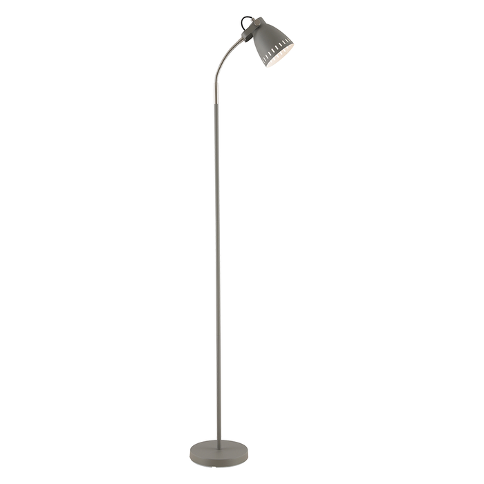 Buy Floor Lamps Australia Nova 1 Light Floor Lamp Grey, Nickel - NOVA FL-GY