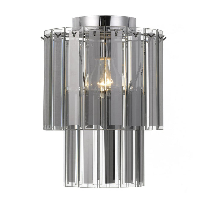 Buy DIY Batten Fix Lights Australia Rowe 1 Light Batten Fix 230mm Chrome & Clear - ROWE BF23-CH