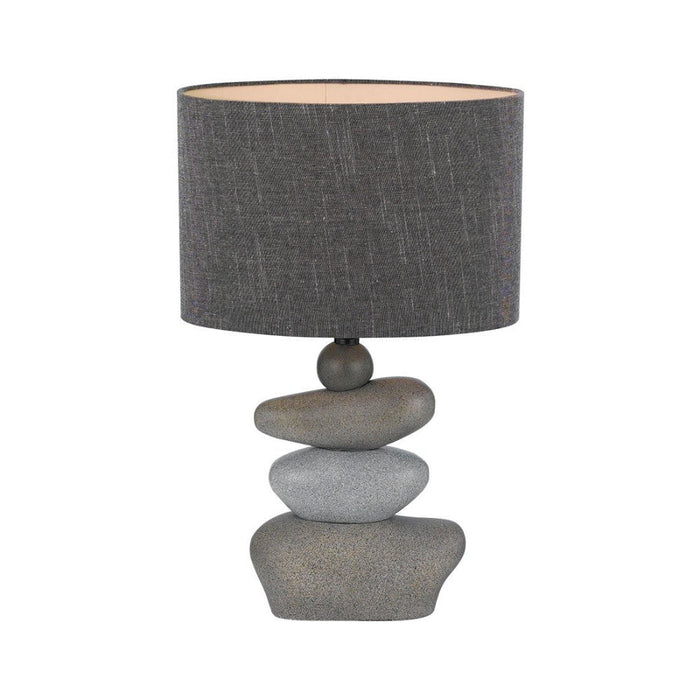 Buy Table Lamps Australia Sandy 1 Light Table Lamp Stone & Grey - SANDY TL-ST+GR