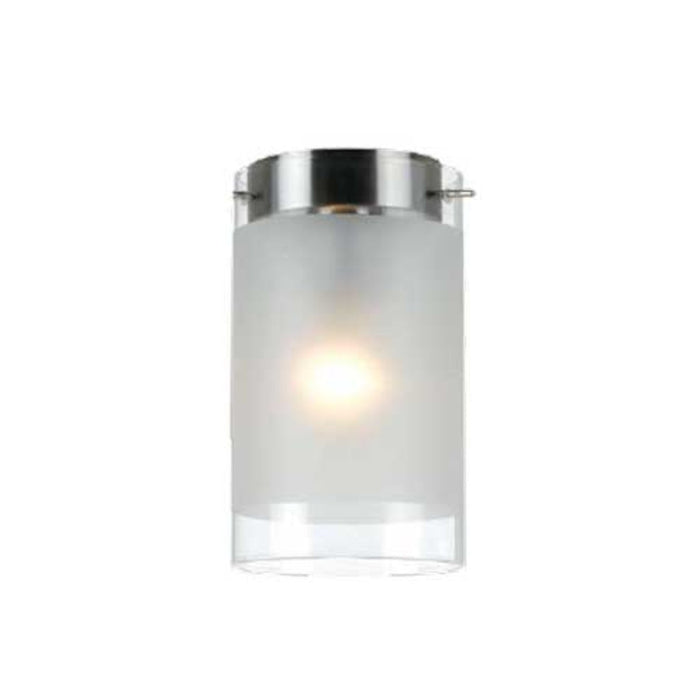 Buy DIY Batten Fix Lights Australia Tommy 1 Light Batten Fix 120mm Nickel & Clear, Frost - TOMMY.BF-FR