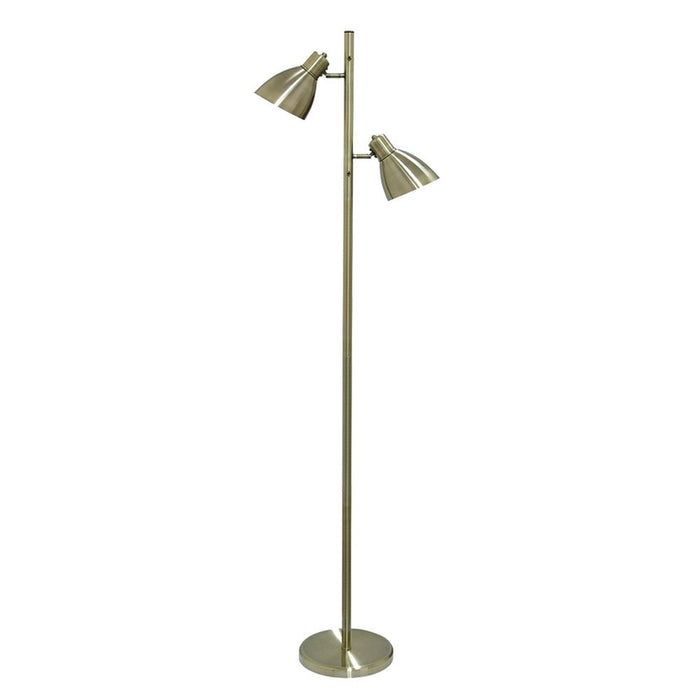 Buy Floor Lamps Australia Torres 2 Light Floor Lamp Antique Brass - TORRES FL2-AB