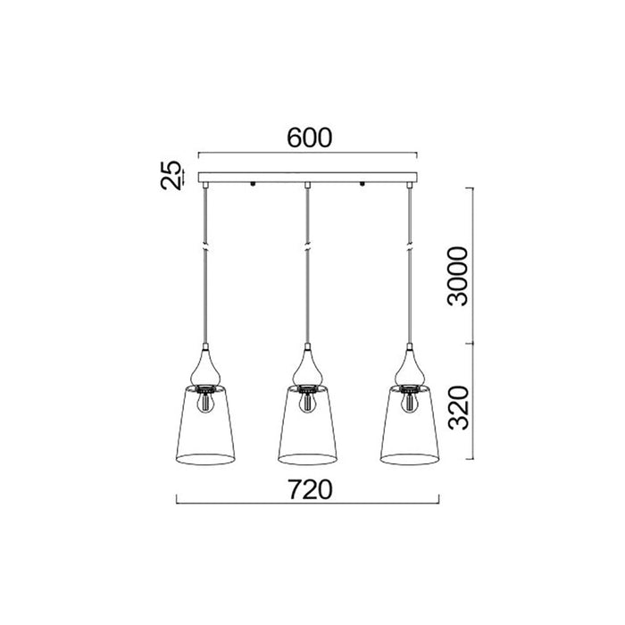 Buy Island Pendant Lights Australia Interior Ellipse Glass Shape 3 Light Island Pendant Bronze Amber - JEREZ1X3S
