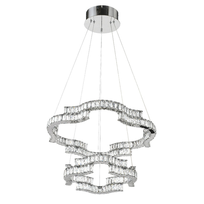 Jura 2 Tier LED Pendant 100W TRI Colour Chrome - JURA PE2T-CH3C