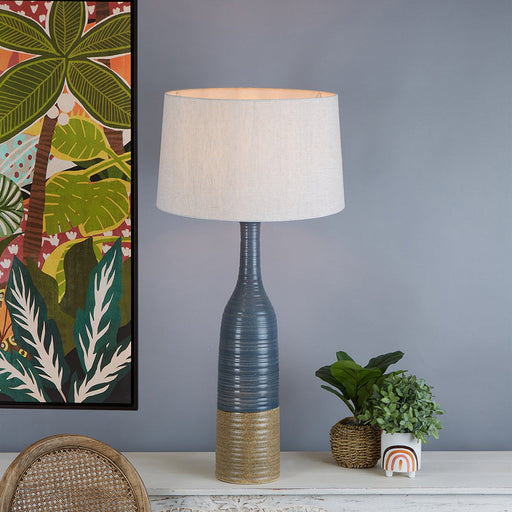 Buy Table Lamps Australia Potters 1 Light Ceramic Large Table Base Only - Grey/Brown - ZAF11185A