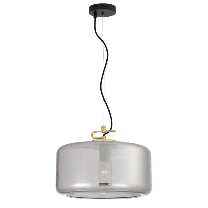 Buy Pendant Lights Australia Korova 1 Light Pendant Brass Matt/Smoke - KOROVA PEL-BRSSM