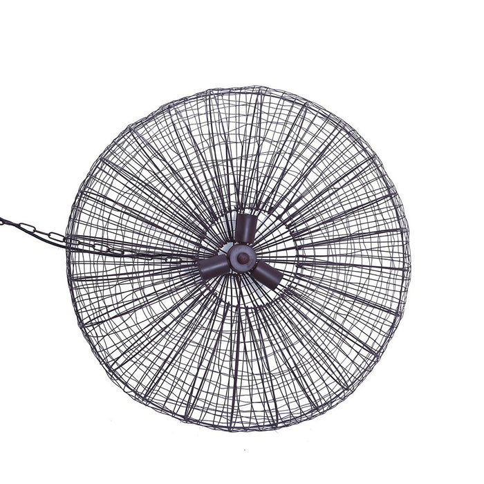 Buy Pendant Lights Australia Lobster 3 Light Wire Weave Ellipse Pendant Antique Copper - ZAF10323