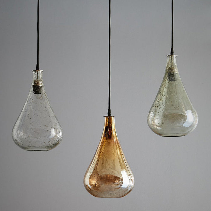 Buy Pendant Lights Australia Lustre Teardrop 1 Light Stone Effect Glass Teardrop Pendant Pale Green - ZAF10342