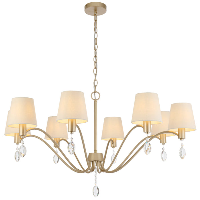 Malvern 8 Light Pendant Antique Silver - MALVERN PE08-AS