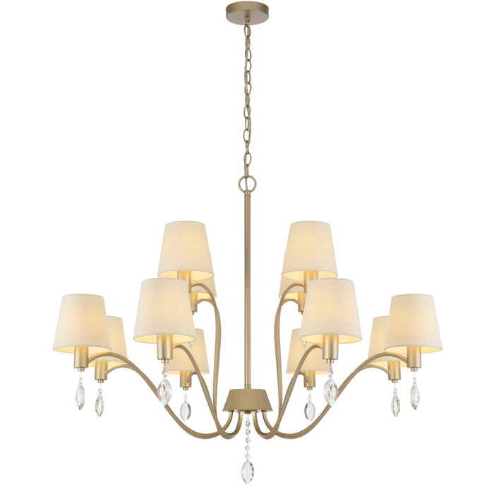 Malvern 12 Light Pendant Antique Silver - MALVERN PE12-AS