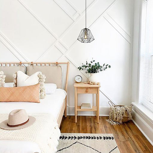 Buy Pendant Lights Australia Interior Iron Cage 1 Light Pendant Black & Brass - MARTE1