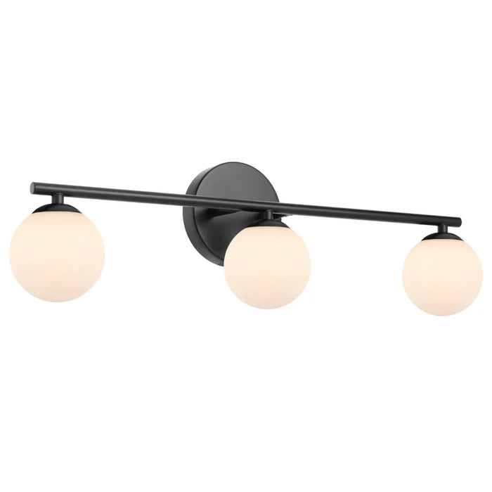 Buy Bathroom Vanity Lights Australia Moran Bathroom Vanity 3 Lights Black Metal - MORAN WB03-BKOP