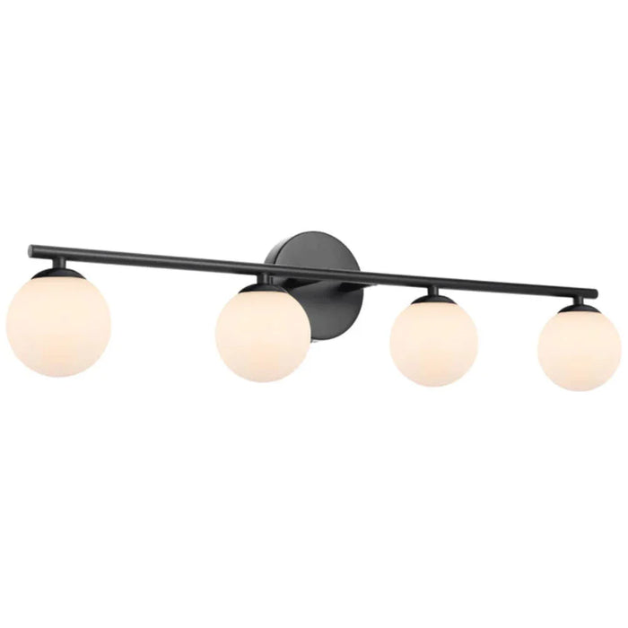 Buy Bathroom Vanity Lights Australia Moran Bathroom Vanity 4 Lights Black Metal - MORAN WB04-BKOP
