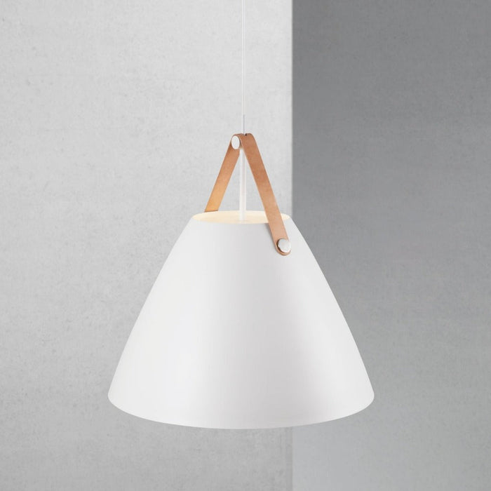 Buy Pendant Lights Australia Strap Pendant Light W480mm White Metal - 84353001