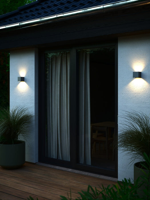 Milda Kubi LED Wall Light Anthracite - 2418331050