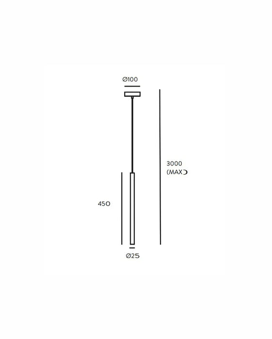 Mika LED Pendant Light 3W 2700K Shiny Gold - ARO.C1204/ORO