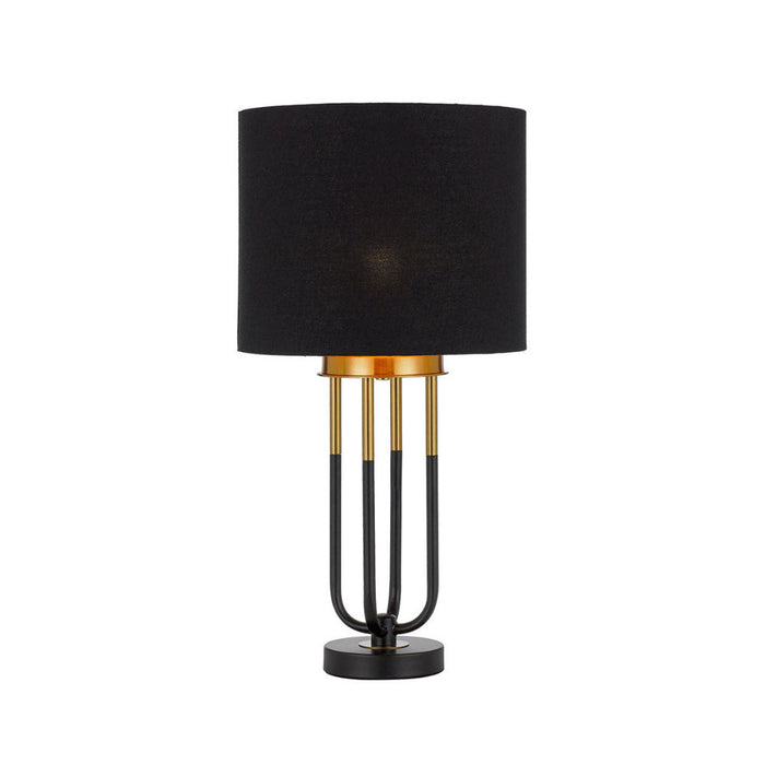 Buy Table Lamps Australia Negas 1 Light Table Lamp Antique Gold & Black - NEGAS TL-BKAG