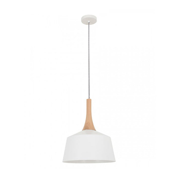 Buy Pendant Lights Australia NORDIC Angled Dome Pendant Light Small White - NORDIC1