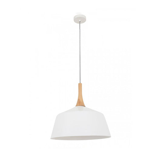 Buy Pendant Lights Australia NORDIC Angled Dome Pendant Light Medium White - NORDIC3