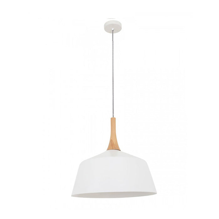 Buy Pendant Lights Australia NORDIC Angled Dome Pendant Light Medium White - NORDIC3